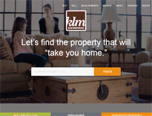 Tablet Screenshot of klmproperties.com